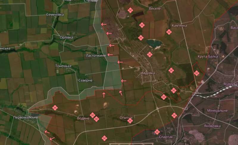 Авдіївка на карті бойових дій: що відбувається на фронті сьогодні dqxikeidqxitkant