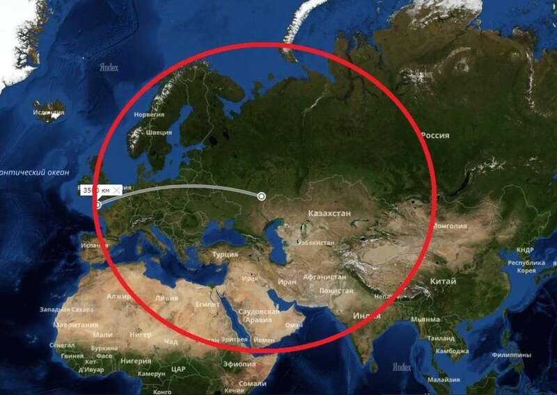Ту-160 радиус поражения