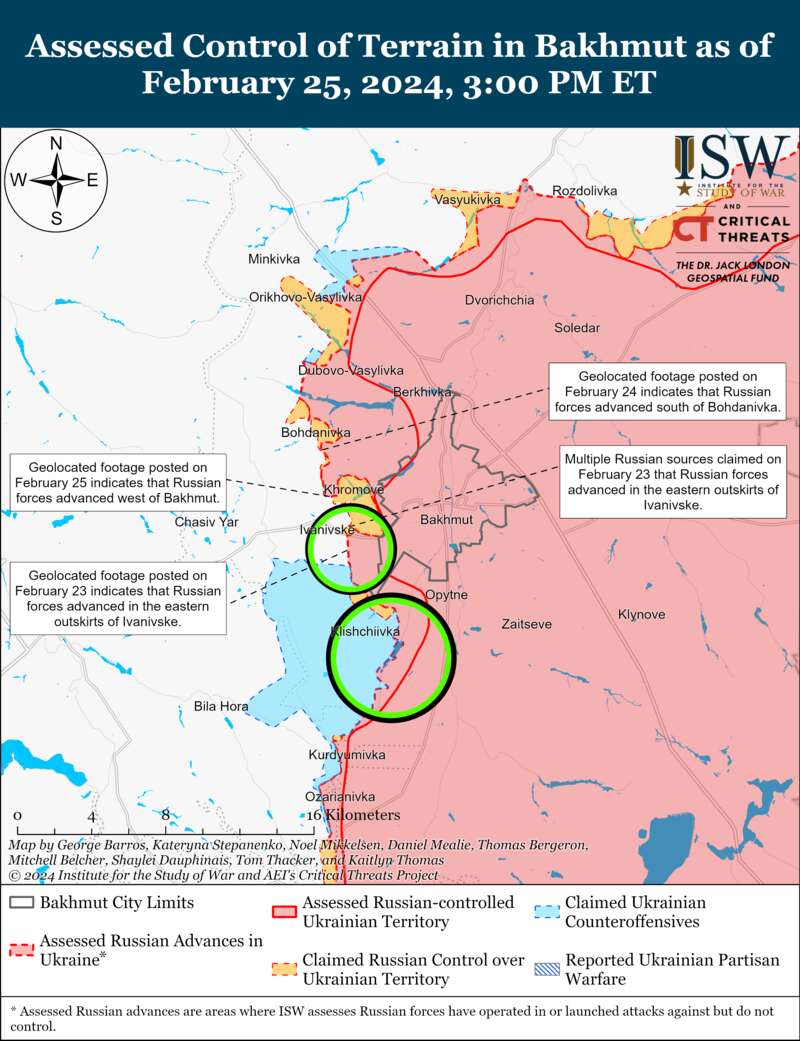 Російські війська з великими зусиллями намагаються просунутися до Роботино: карти ISW