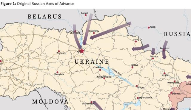 Направления наступления на Киев в феврале 2022 года dqxikeidqxitkant