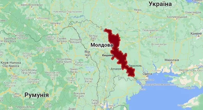 Придністров’я на карті dqxikeidqxitkant