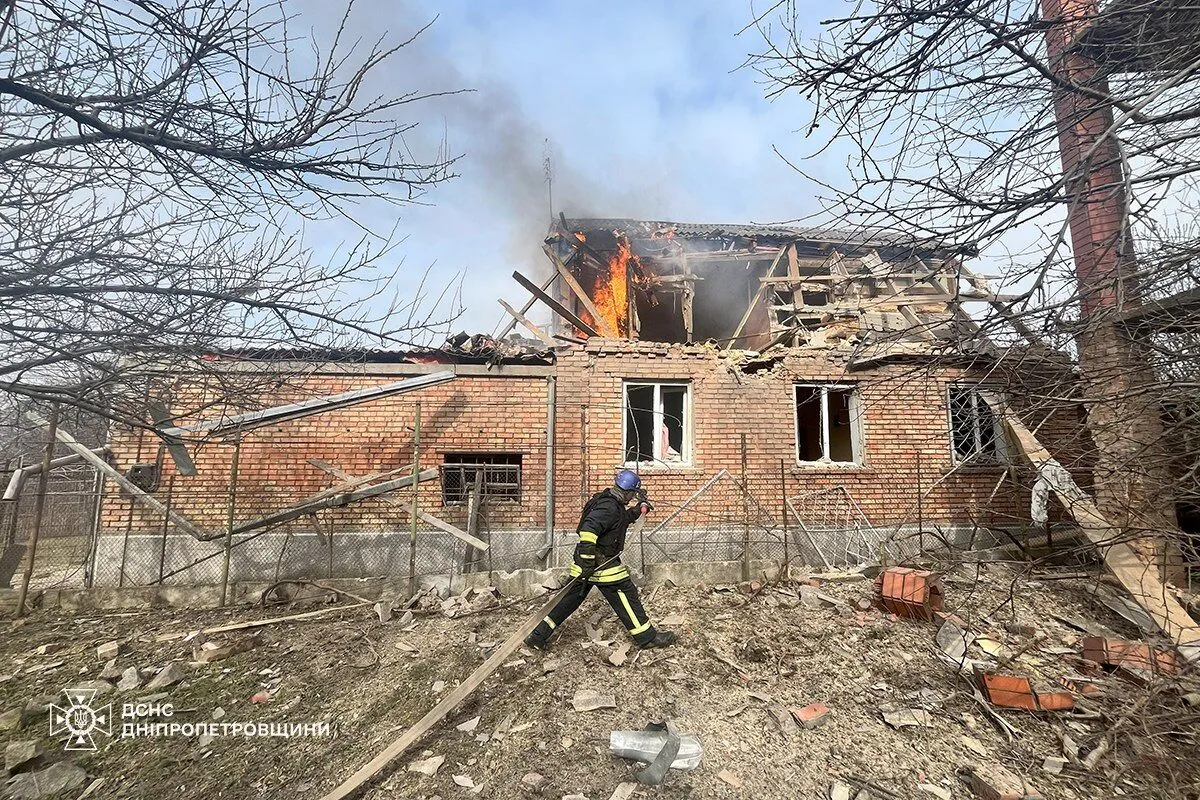 Пожежа в житловому будинку в Нікополі