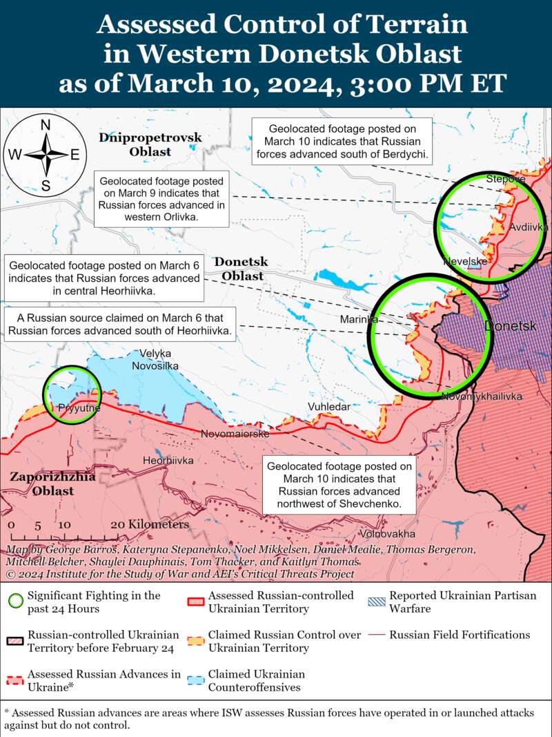 Під Роботиним можливі тактичні контрудари ЗСУ, ворог просунувся біля Вугледару: карти ISW