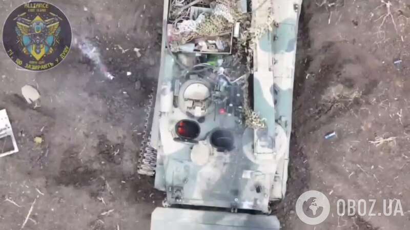 Вибух пролунав усередині російської бронемашини