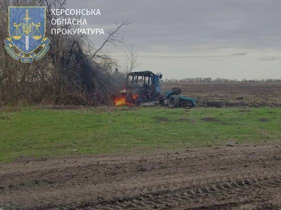 Ran into Russian explosives: a tractor driver died as a result of the detonation of a shell in the Kherson region dqxikeidqxitkant