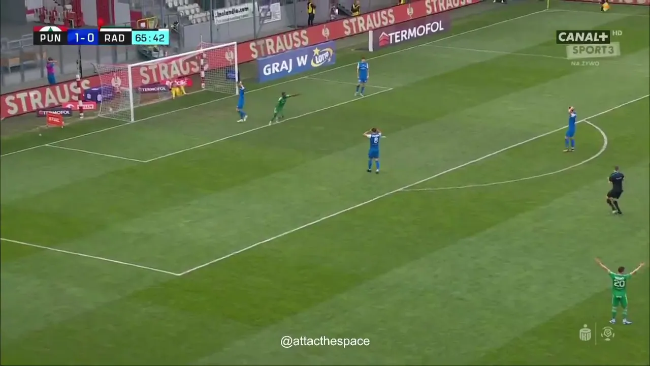 В Польше вратарь забил фантастический гол ударом от своих ворот. Видео dqxikeidqxitkant