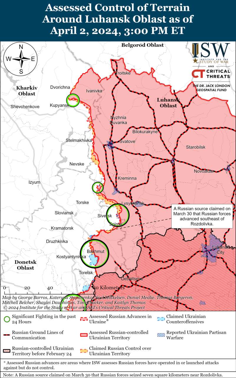Russians attack in several directions: ISW maps dqxikeidqxiqqeant