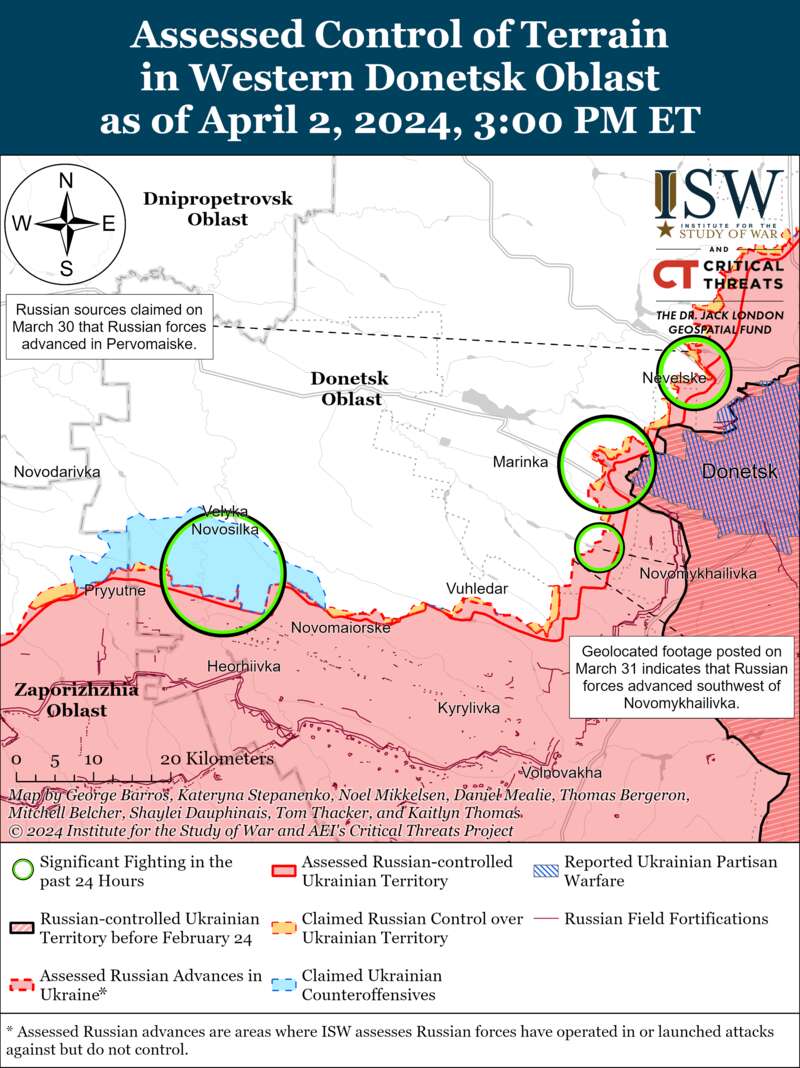 Russians attack in several directions: ISW maps
