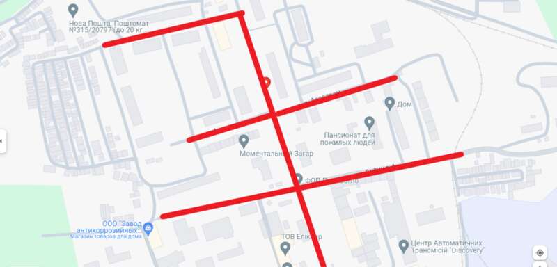 Відключення світла у Дніпрі — карта вулиць — карта вулиць