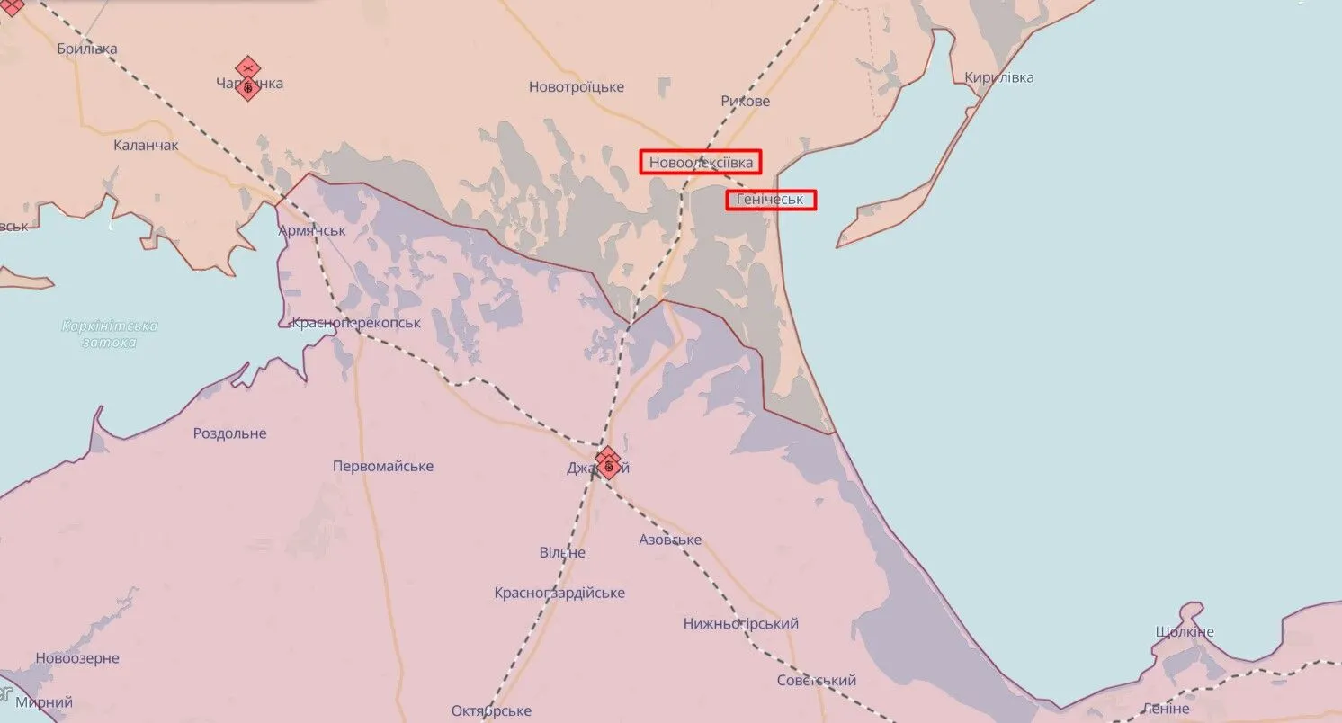 В окупованому Генічеську кадировці розмістилися в автошколі: в