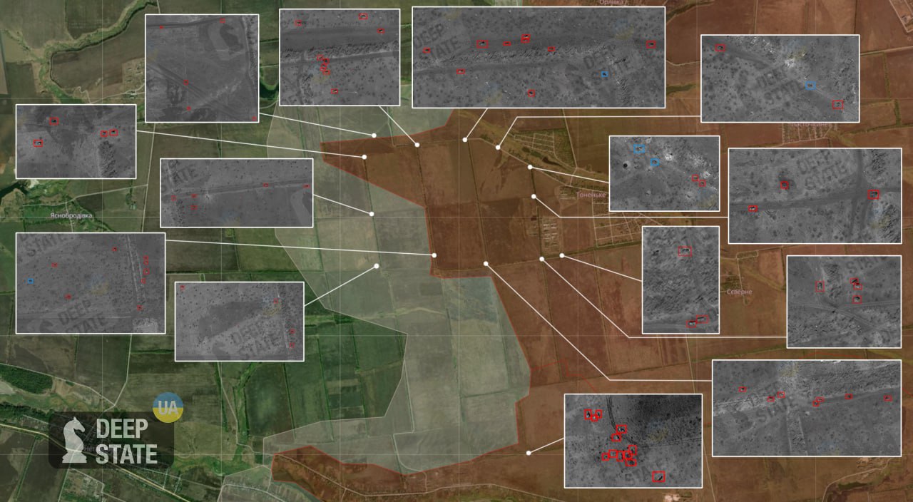 Russia lost more than 70 pieces of equipment near Tonenkoye: satellite images dqxikeidqxitkant