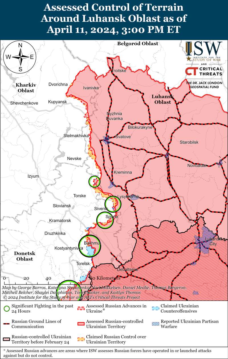 The occupiers have made little progress in the Kremennaya area, positional battles are taking place near Bakhmut: ISW analysis dqxikeidqxidant