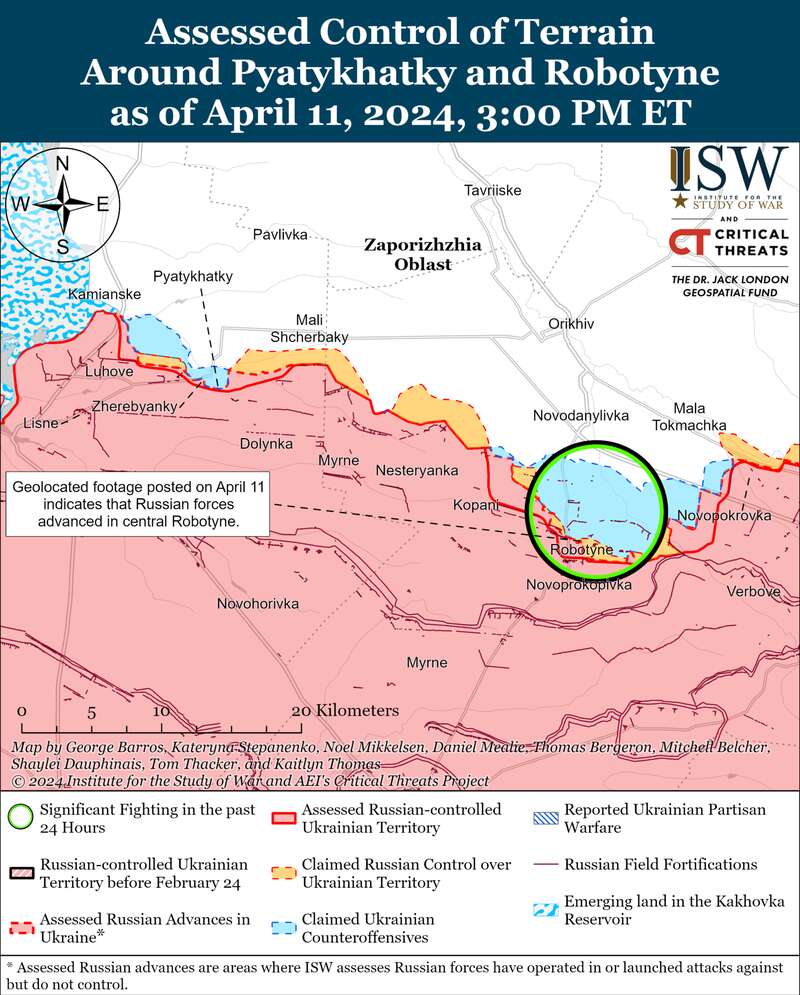The occupiers have made little progress in the Kremennaya area, positional battles are taking place near Bakhmut: ISW analysis