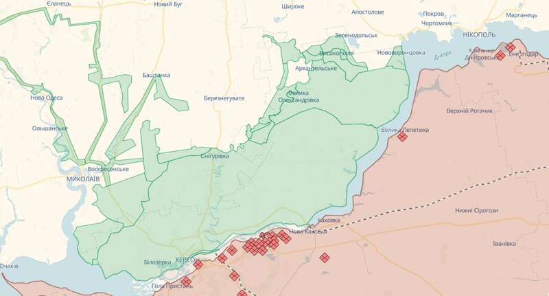 На Херсонщині російські війська під час обстрілів пошкодили припортову інфраструктуру dqxikeidqxitkant