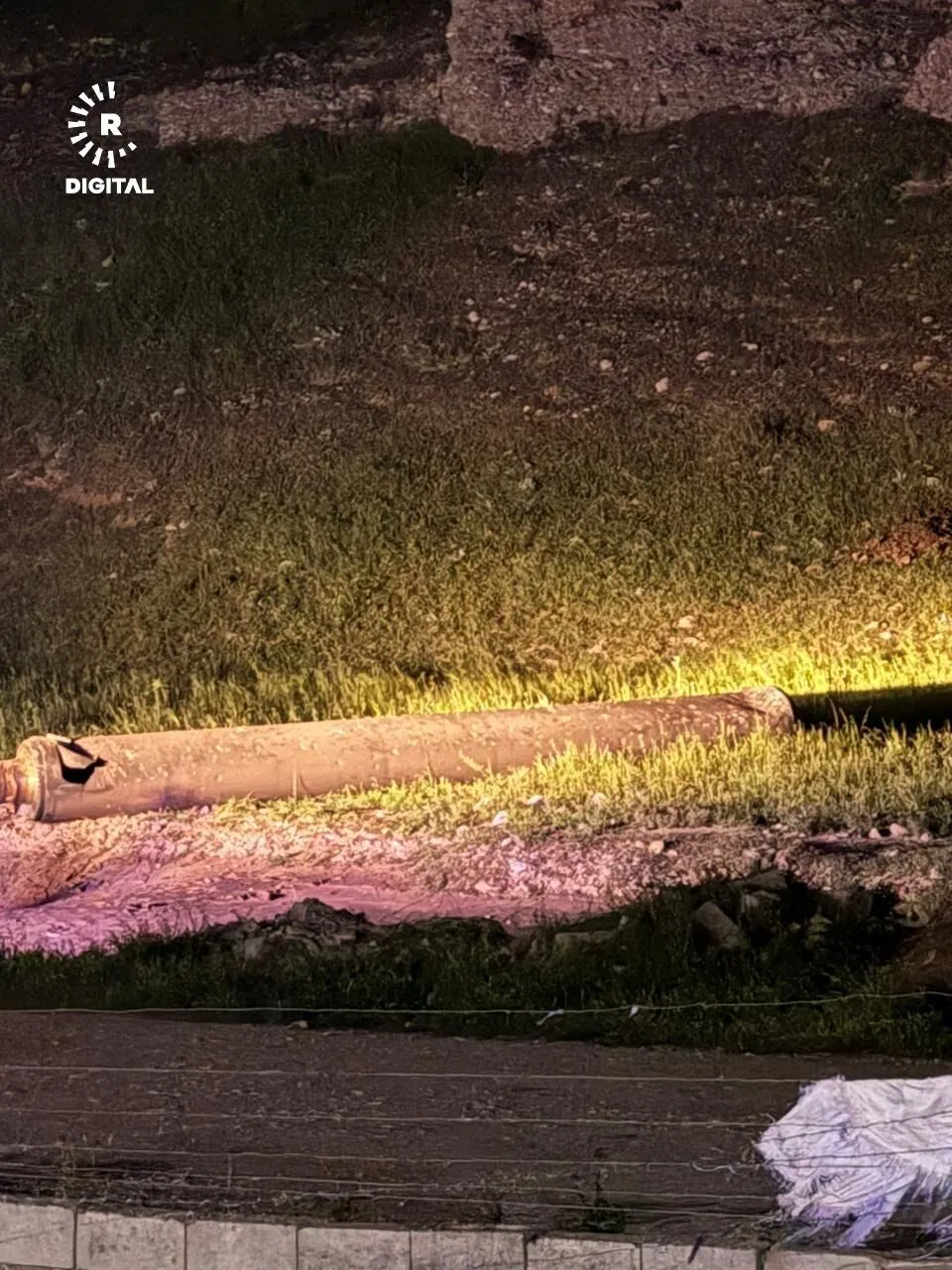 Iranian missile after air defense systems work on it