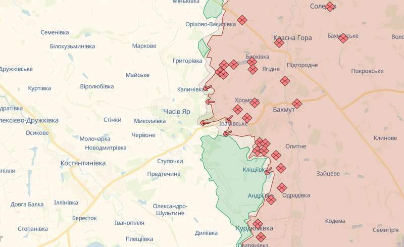 Дефіцит ППО в Україні дозволяє окупантам швидко просуватися в районі Часового Яру – ISW