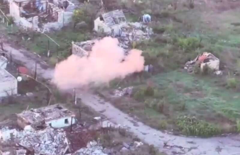 Destruction of a ground robot of the Russian Armed Forces dqxikeidqxiqqeant