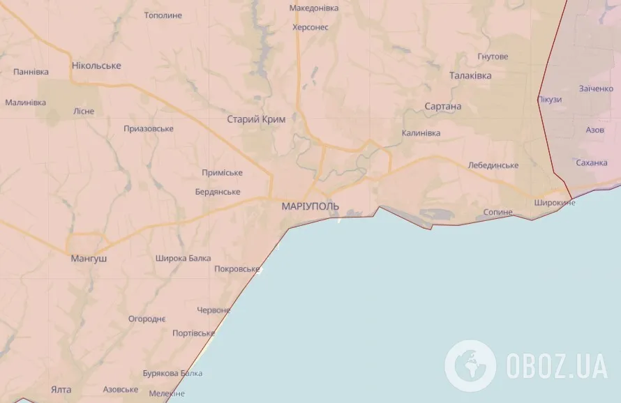 Mariupol on the map