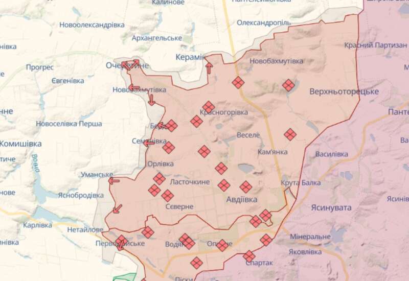 Очеретине карта