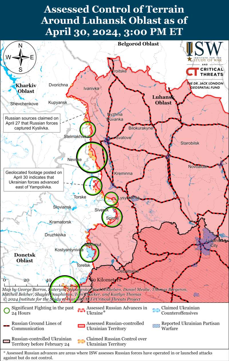 ЗСУ відновили позиції біля Кремінної, росіяни тиснуть в районі Роботиного: карти ISW dqxikeidqxiqqeant