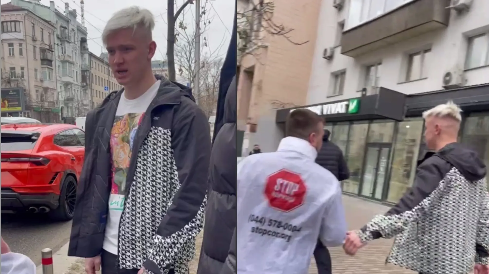 25-year-old Kyiv millionaire Alexander Slobozhenko responded to journalists’ questions with a vulgar reply