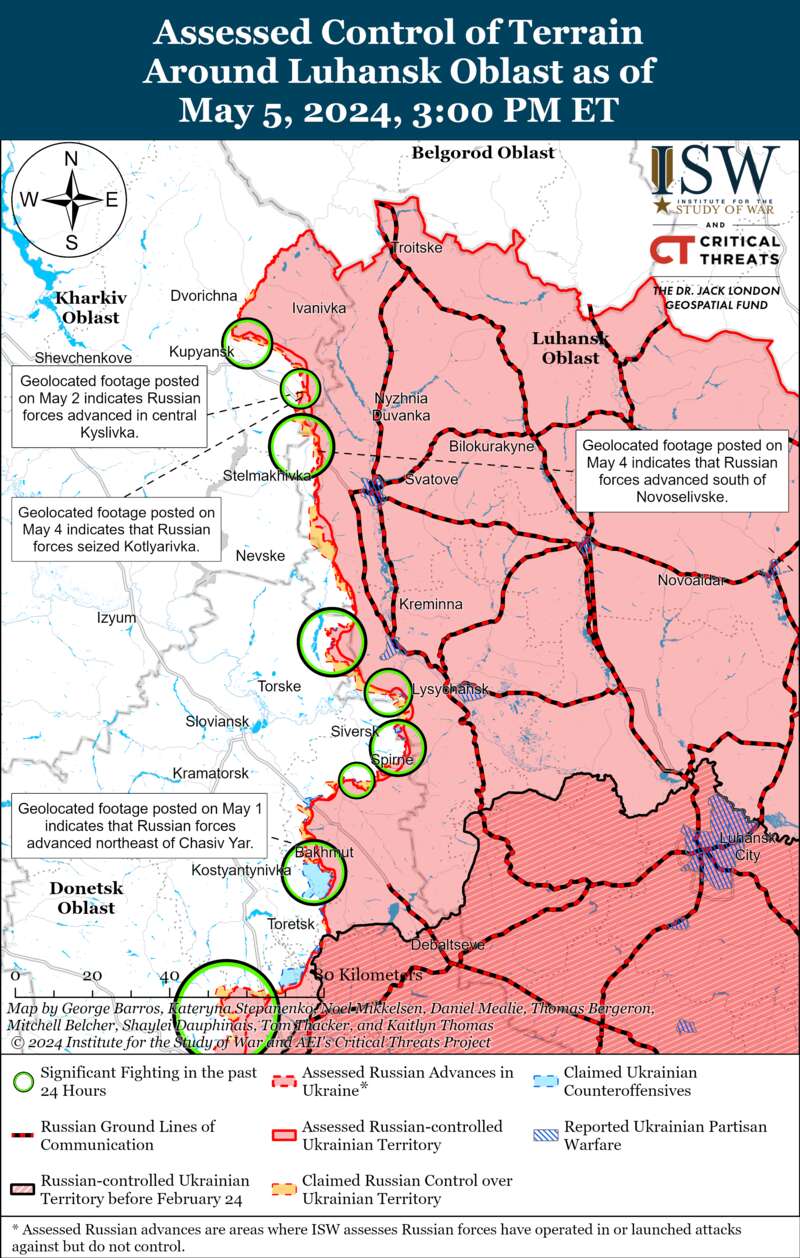 The Ukrainian Armed Forces expanded their positions in Krynki, and the occupiers advanced near Kupyansk: ISW maps dqxikeidqxiqxxant