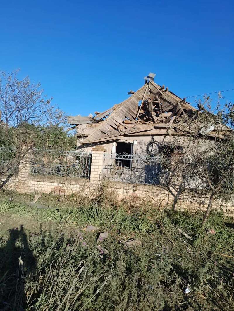 The occupiers hit Belozerka in the Kherson region: houses were damaged, there was a casualty. Photo