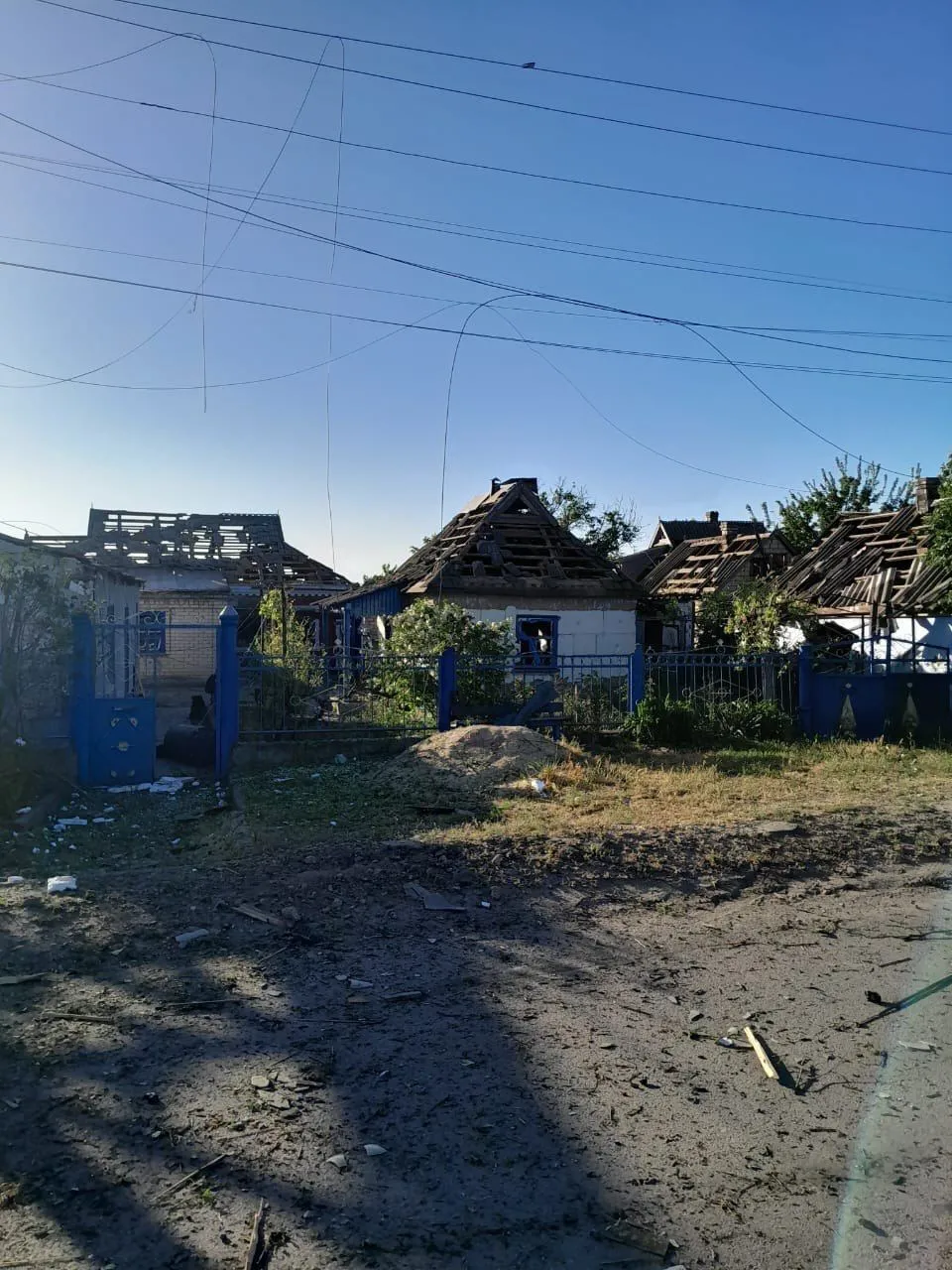 The occupiers hit Belozerka in the Kherson region: houses were damaged, there was a casualty. Photo