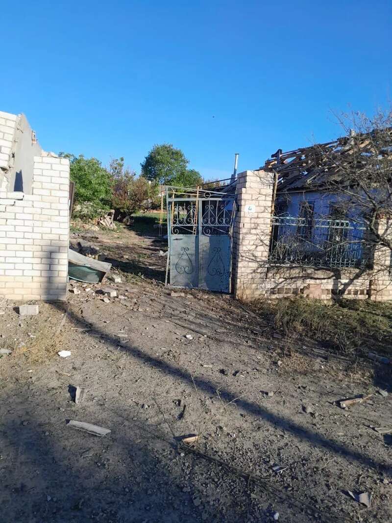 The occupiers hit Belozerka in the Kherson region: houses were damaged, there was a casualty. Photo