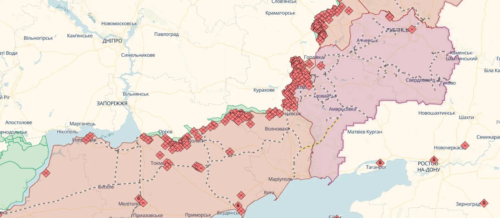 Ворог діє по всьому фронту, зафіксовано 108 бойових зіткнень – Генштаб