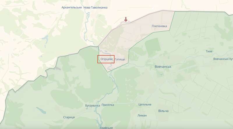 Военная техника окупантов появилась в селе Огирево на Харьковщине – DeepState dqxikeidqxitkant