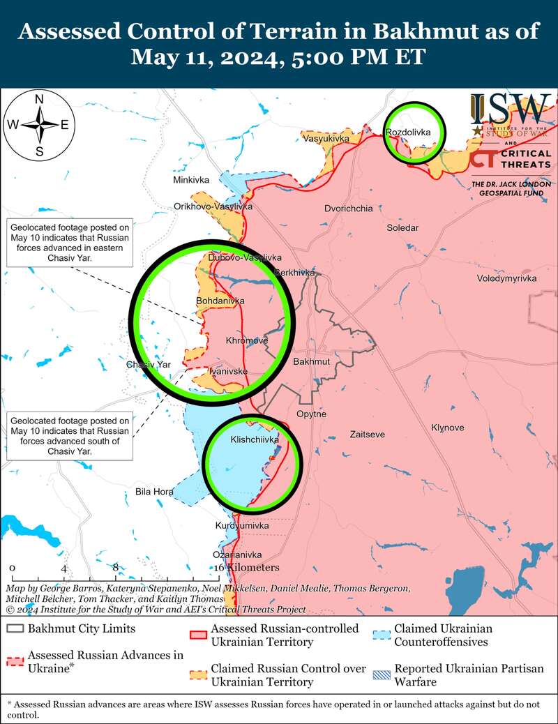 Идут тяжелые бои: где удалось продвинуться оккупационным войскам. Карты ISW