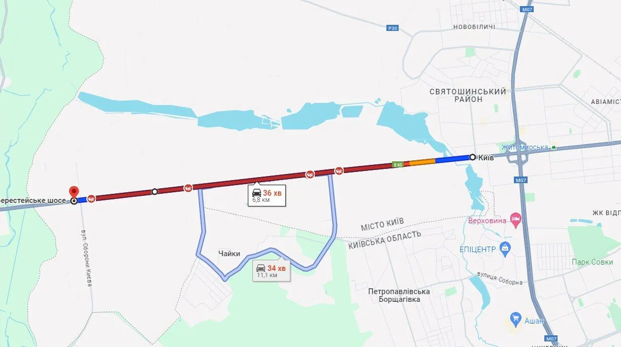На виїзді з Києва трапилась смертельна ДТП: утворився затор на 7 км. Фото і відео dqxikeidqxiqqeant