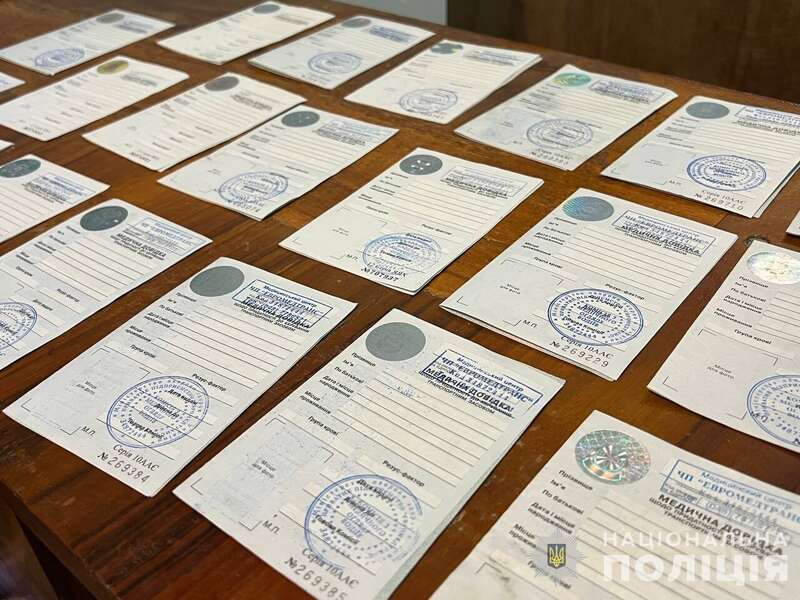 Police uncovered a large-scale scheme for producing counterfeit documents in Kharkov and Mukachevo (photo, video)