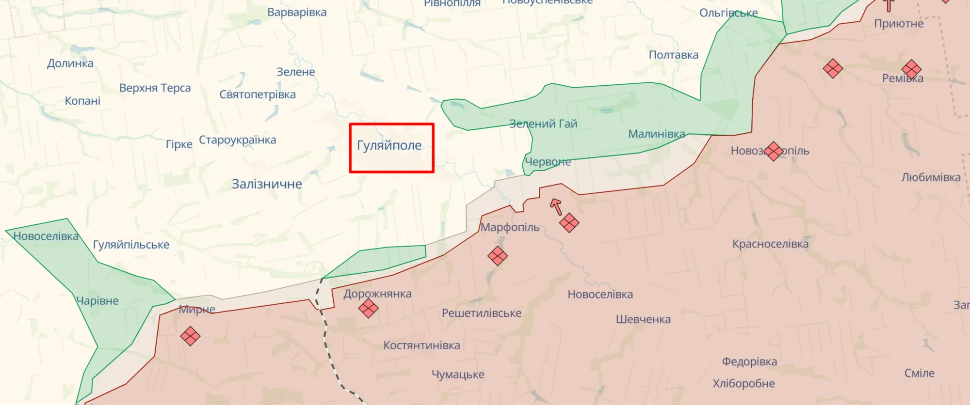 Войска РФ разрушили памятник Нестору Махно, являвшемуся символом Гуляйполя. Фото