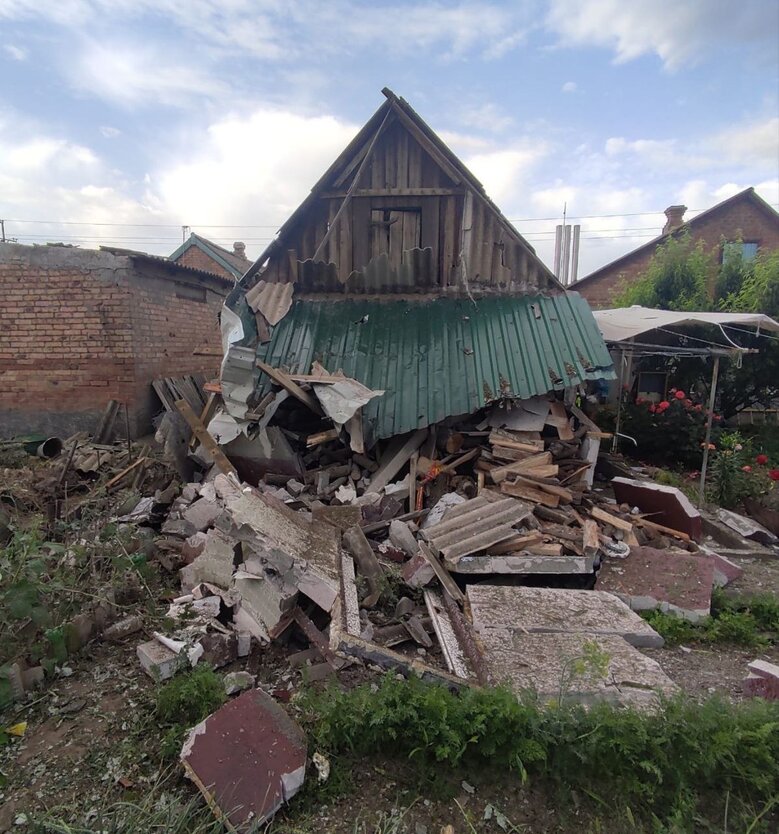 Consequences of the shelling of Nikopol on the morning of June 5 qhiqqkidduirrant