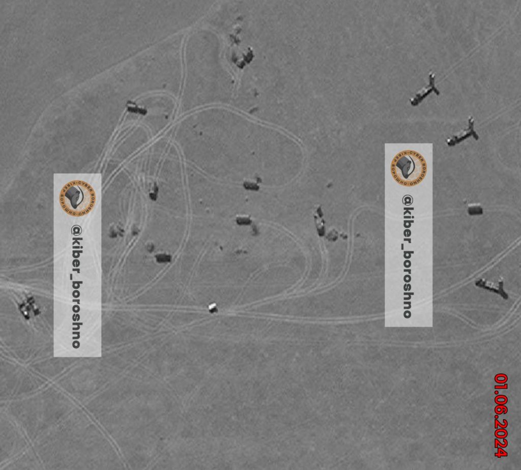 A Russian S-300PMU air defense system battery was discovered at Cape Tarkhankut, June 1, 2024. Photo: CyberMuka. dqxikeidqxiqqeant