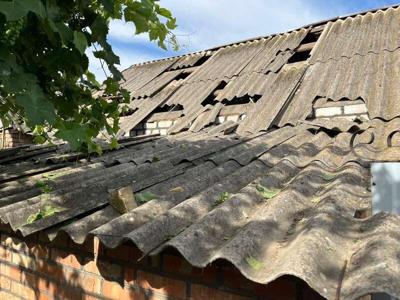 Russian troops attacked the Nikopol region with UAVs and artillery: wounded and destroyed. Photo