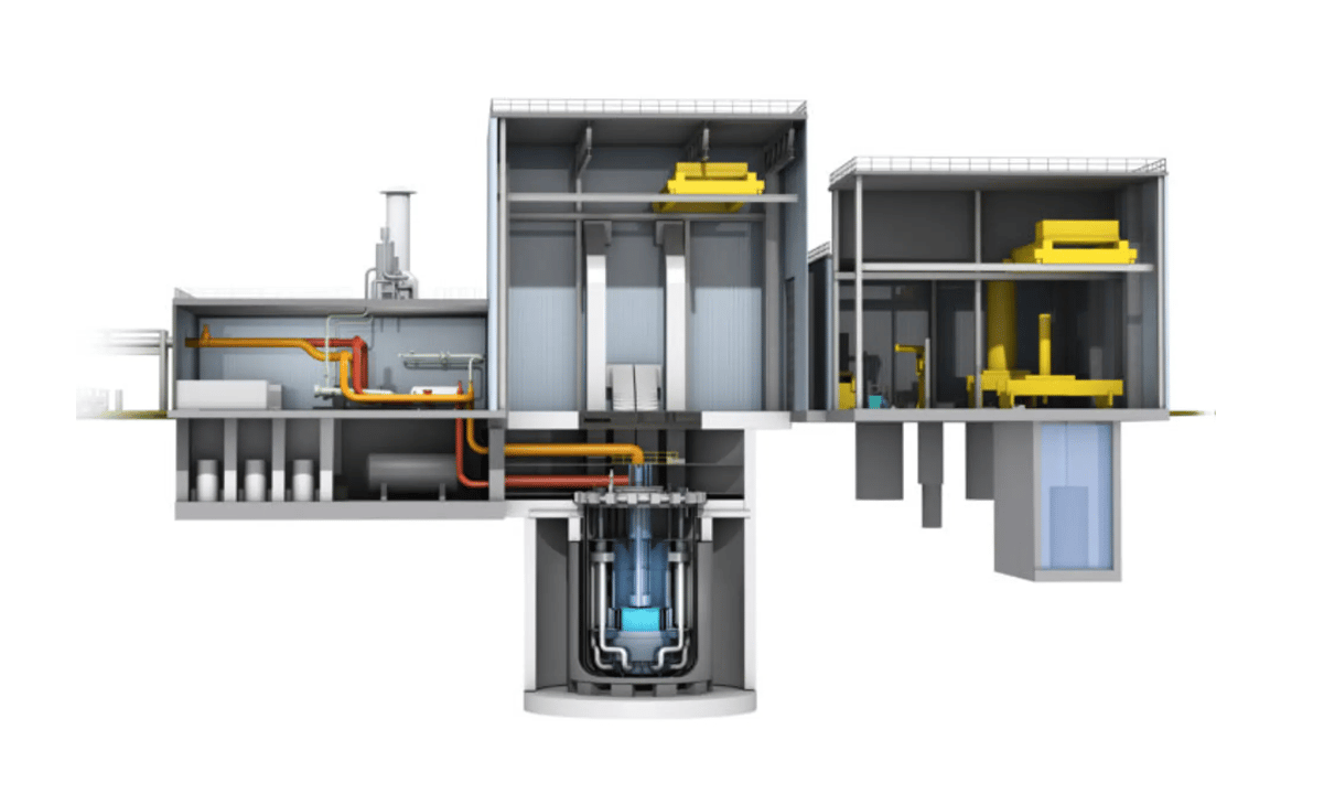 Cutaway view of Natrium reactor