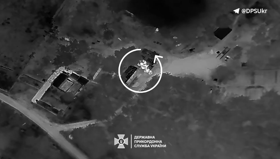 Ukrainian border guards destroyed the occupiers electronic warfare system in the Zaporozhye direction with airdrops. Video