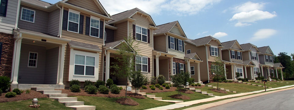 Внешний вид типичного таунхауса