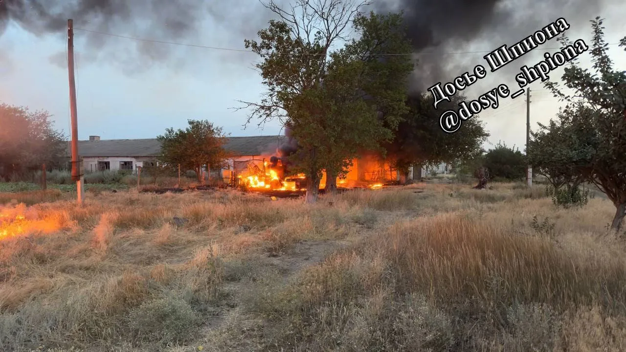 Drones attacked the occupiers control center near Novaya Kakhovka: the communications station was destroyed. Photo dqxikeidqxitkant