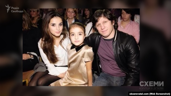 Фаина Тедеева и Эльбрус Тедеев с дочерью, 2014 год