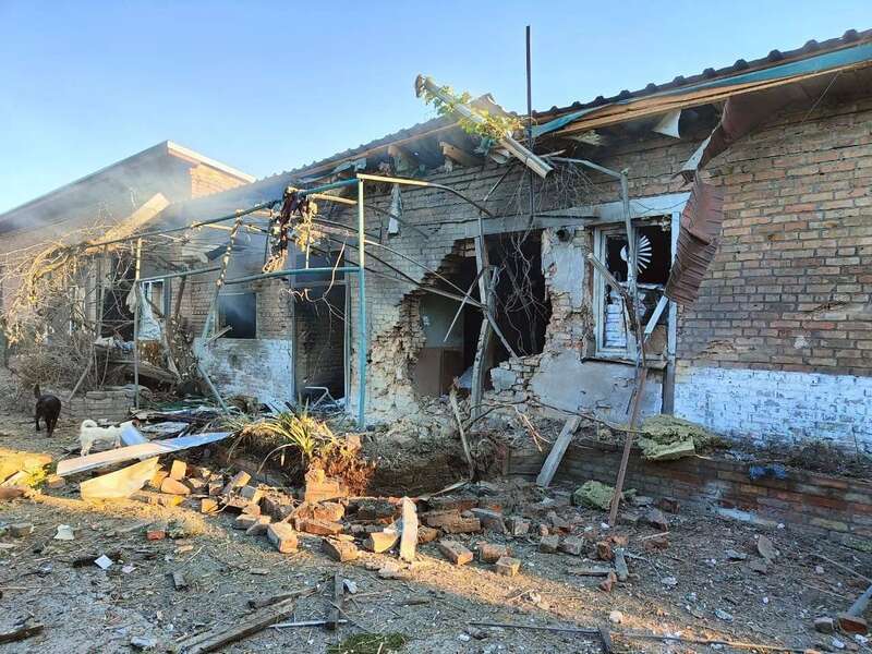 The occupiers hit Pavlograd in the Dnepropetrovsk region: private houses were damaged. Photo