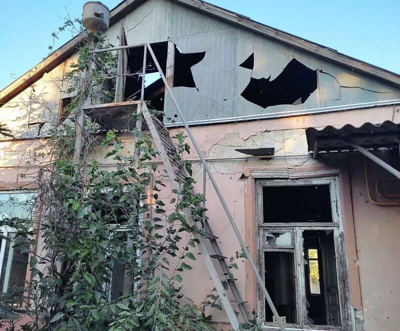 The occupiers hit Pavlograd in the Dnepropetrovsk region: private houses were damaged. Photo