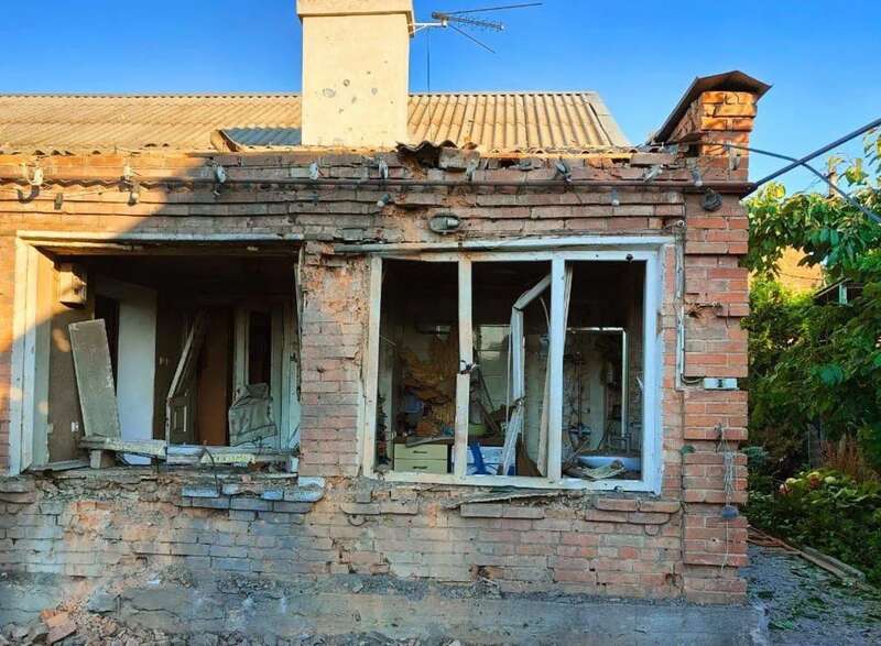 The occupiers hit Pavlograd in the Dnepropetrovsk region: private houses were damaged. Photo