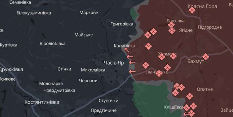 Карта боевых действий