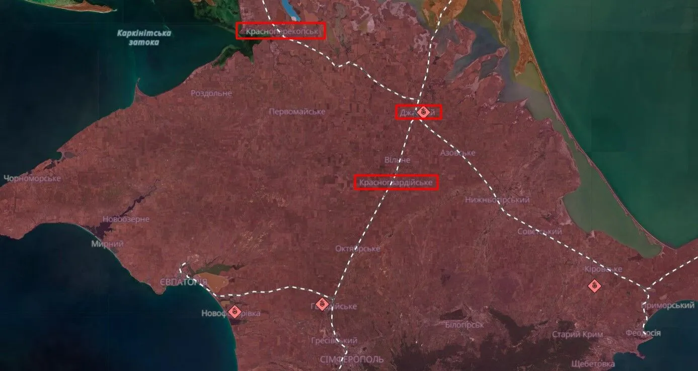 Explosions occurred and smoke rose in occupied Crimea dqxikeidqxitkant