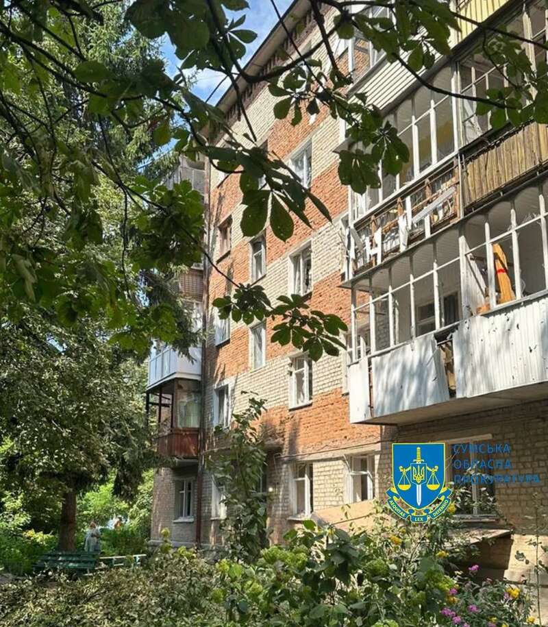 Multi-apartment and private residential buildings were damaged.