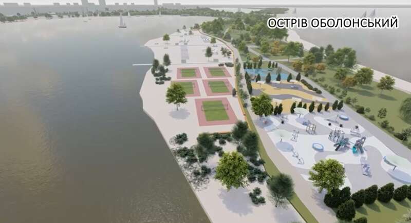 Схема плану рекреаційної зони на острові Оболонський Схема плану рекреаційної зони на острові Оболонський dqxikeidqxitkant